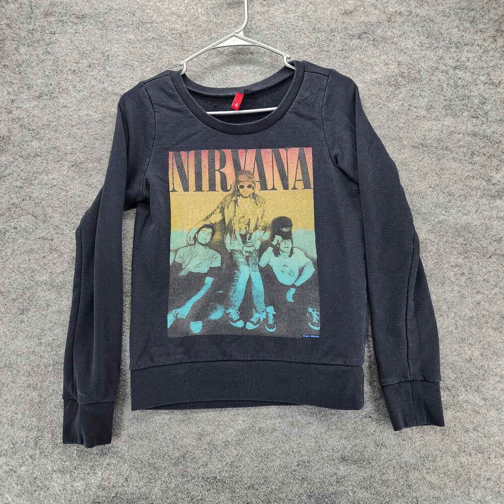 Nirvana H&M Shirt Womens 4 Long Sleeve Black